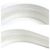 Fascia per capelli in pelle lucida Miu Miu Bianco - vista 4