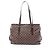 Borsa Tote Chelsea Damier Ebene Louis Vuitton Marrone