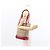 Borsa Tote Nova Check in Tela e Pelle BURBERRY Beige Rosso Oro Auth gh1367 D'oro - vista 21