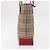Borsa Tote Nova Check in Tela e Pelle BURBERRY Beige Rosso Oro Auth gh1367 D'oro - vista 4