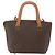 Céline Borsa a mano in tela Macadam CELINE in pelle PVC 2 in 1 marrone oro Auth ep12312 D'oro - vista 13