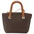 Céline Borsa a mano in tela Macadam CELINE in pelle PVC 2 in 1 marrone oro Auth ep12312 D'oro - vista 2