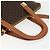 Céline Borsa a mano in tela Macadam CELINE in pelle PVC 2 in 1 marrone oro Auth ep12312 D'oro - vista 7