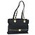 Borsa Tote Gianni Versace in nylon nero e oro Auth BA8787 D'oro