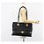 Borsa Tote Gianni Versace in nylon nero e oro Auth BA8787 D'oro - vista 24