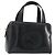 GUCCI Hand Bag Enamel Black Silver 000 1274 0505 Auth ep12304 Silvery