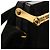 CHANEL Borsa Matelassé in Suede Nera Oro CC Auth 157875V Nero D'oro - vista 9