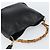 Bolsa de mão em couro Gucci Bamboo 2way Preto Ouro 001 1998 1638 Auth BA8637 Dourado - vista 6