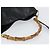 Bolsa de mão em couro Gucci Bamboo 2way Preto Ouro 001 1998 1638 Auth BA8637 Dourado - vista 7