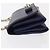 VALENTINO Bolso de Hombro de Cuero con Cadena y Estrellas Azul Marino Dorado Auth BA8756 - vista 4