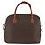 Céline Bolsa de mão em lona Macadam CELINE em couro PVC 2 em 1 marrom dourado Auth 157458V - vista 13