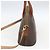 Céline Bolsa de mão em lona Macadam CELINE em couro PVC 2 em 1 marrom dourado Auth 157458V - vista 4