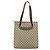 Gucci Borsa Tote GG Supreme in PVC beige e oro Auth ep12338 D'oro - vista 3
