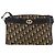 Borsa a Spalla in Tela Trotter Christian Dior Blu Navy Oro Auth bs31649 D'oro - vista 2