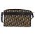 Borsa a Spalla in Tela Trotter Christian Dior Blu Navy Oro Auth bs31649 D'oro - vista 3