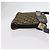 Borsa a Spalla in Tela Trotter Christian Dior Blu Navy Oro Auth bs31649 D'oro - vista 4