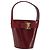 Borsa a mano Vala in pelle rossa e oro di Salvatore Ferragamo Auth gh1422 Rosso D'oro
