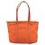 Borsa Tote PRADA in nylon e pelle arancione argento Auth gh1423 - vista 2