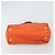 Borsa Tote PRADA in nylon e pelle arancione argento Auth gh1423 - vista 5