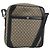 Borsa a Spalla GUCCI PVC Beige Argento 268159 Auth BA8632