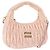 Miu Miu Matelassé Wonder Handtasche Satin Rosa Gold 5BC125 Auth 154226SM Pink Golden