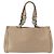 Borsa tote in pelle beige argento Salvatore Ferragamo Auth ka939 - vista 2