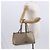 Borsa tote in pelle beige argento Salvatore Ferragamo Auth ka939 - vista 27