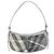 Borsa a Spalla Burberry Nova Check PVC Argento Auth 156475 - vista 13