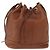 Autre Marque Borsa a Spalla Burberrys in Pelle Marrone Oro Auth 151776 D'oro