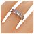 Autre Marque Anello Mélange Au750 Oro Bianco e Diamanti Kashikey Argento - vista 5