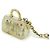 Portachiavi Speedy Inclusion di Louis Vuitton Bianco Monogramma - vista 3