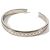 Bracciale Bangle Logo Cannage di Christian Dior Argento