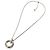 Tiffany T Tiffany & Co. 18K Gold T-One Circle Pendant Chain Necklace Silvery - view 5