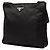 Prada Borsa a Tracolla Nera in Tessuto con Zip Nero - vista 2
