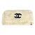 Bracciale in pelliccia con logo CC Coco vintage di Chanel Nero Bianco Giallo