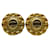 Orecchini a clip vintage Chanel Coco Mark D'oro - vista 2