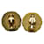 Orecchini a clip vintage Chanel Coco Mark D'oro - vista 3