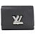 Billetera Compacta Twist Epi Louis Vuitton Negro