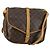 Borsa Saumur Louis Vuitton in tela Monogram 35 Marrone