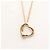 Elsa Peretti Tiffany & Co Collar Péndulo Corazón Abierto Tiffany en Oro Rosa Dorado
