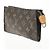 Bucket Pouch a secchiello Louis Vuitton in tela Monogram Marrone - vista 3