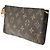 Bucket Pouch a secchiello Louis Vuitton in tela Monogram Marrone - vista 4