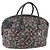 CHANEL Borsa da Viaggio Boston Coco in PVC Tela Nera Argento CC Auth 159746 Nero