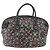 CHANEL Borsa da Viaggio Boston Coco in PVC Tela Nera Argento CC Auth 159746 Nero - vista 13