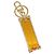 LOUIS VUITTON Portachiavi Marble Prism Charm metallo Oro M68305 LV Auth 157419SAM