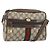 Gucci Borsa GG Supreme Web Sherry Line in PVC beige e oro 010 378 Auth ep12276 D'oro