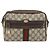 Gucci Borsa GG Supreme Web Sherry Line in PVC beige e oro 010 378 Auth ep12276 D'oro - vista 13