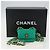 CHANEL Mini Matelassé 11 Borsa a Spalla Catena Tela Verde Oro CC Auth 158908SM D'oro - vista 12
