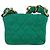 CHANEL Mini Matelassé 11 Borsa a Spalla Catena Tela Verde Oro CC Auth 158908SM D'oro - vista 2