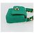 CHANEL Mini Matelassé 11 Borsa a Spalla Catena Tela Verde Oro CC Auth 158908SM D'oro - vista 4